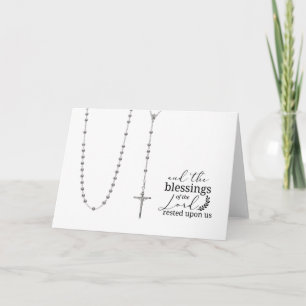 Katholieke Heilige Rozenkrans Schrift Quote Kaart