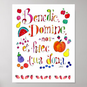 katholieke hoogheid voor maaltijden Thanksgiving g Poster