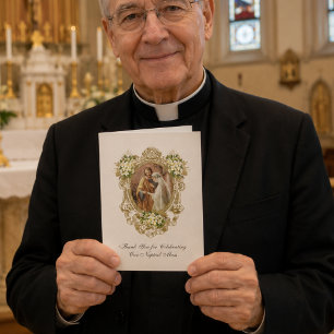 Katholieke Huwelijks Dank Je Wel voor Priesters Wa Kaart