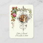 Katholieke huwelijksgunst Elegante rozen Visitekaartje (Voorkant)