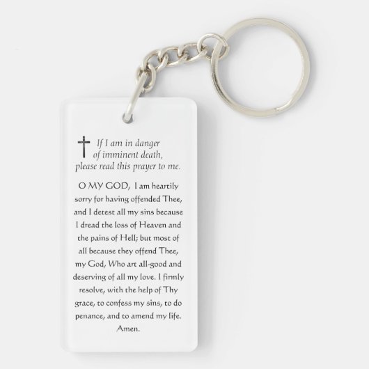 Katholieke ID Religieuze Heilige Hart van Jezus Ke Sleutelhanger (achterkant)