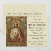 Katholieke Jezus Eerste Uitnodigingen van de Commu (Voorkant / Achterkant)
