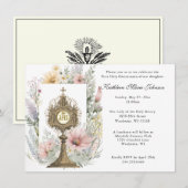 Katholieke Jezus Eerste Uitnodigingen van de Commu (Voorkant / Achterkant)