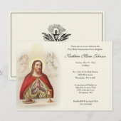 Katholieke Jezus Eerste Uitnodigingen van de Commu (Voorkant / Achterkant)