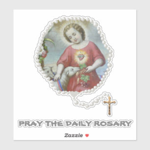 Katholieke Jezus Lamb Heilige Rosary Religieuze Sticker