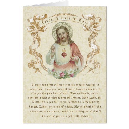Katholieke Jezus Religieuze Divine Mercy Prayer (Voorkant)