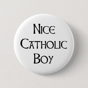 katholieke jongen aardig ronde button 5,7 cm