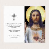 Katholieke Kaarten | Antiek Heilig Hart (Buitenkant ongevouwen)