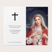 Katholieke Kaarten | Heart Mary (Buitenkant ongevouwen)