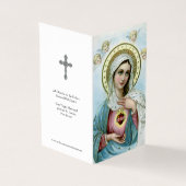 Katholieke Kaarten | Heilig Hart Maria 3 (Buitenkant)