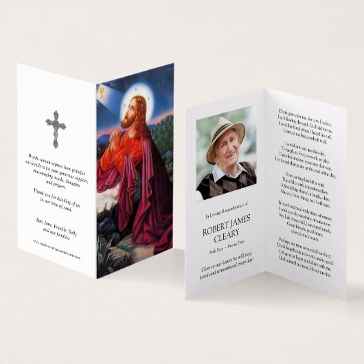 Katholieke Kaarten | Jezus bidt (Binnen en buitenkant)