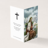 Katholieke Kaarten | Jezus met duiven (Buitenkant)