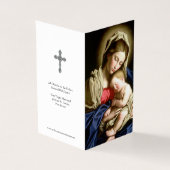 Katholieke Kaarten | Madonna en kind (Buitenkant)