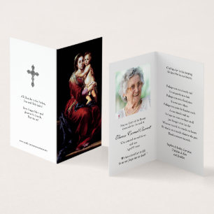 Katholieke Kaarten Madonna van de Rozenkrans