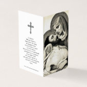 Katholieke Kaarten | Mary Cradles Jesus (Buitenkant)