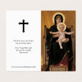 Katholieke Kaarten | Virgin & Child (Buitenkant ongevouwen)