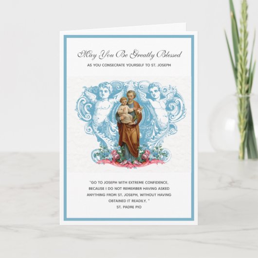 katholieke kerk naar St. Joseph Religious Kaart (Voorkant)