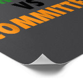 Katholieke Kerk Versus Comités Poster (Hoek)