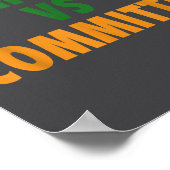 Katholieke Kerk Versus Comités Poster (Hoek)