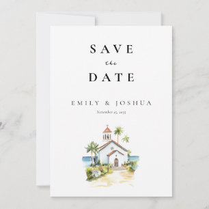 Katholieke Kerk Waterverf Bruiloft Save The Date