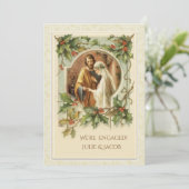 Katholieke Kerst Verloving Aankondiging (Staand voorkant)