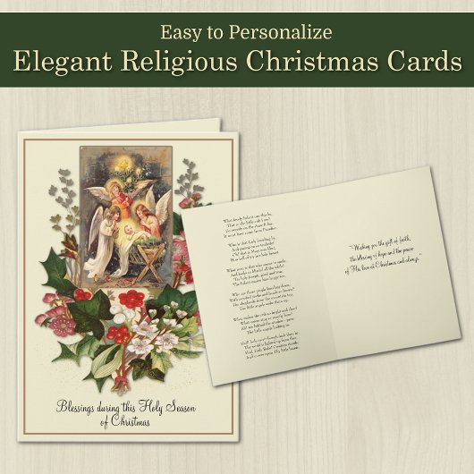 -katholieke kerstmis Jezus Geboorte Kaart