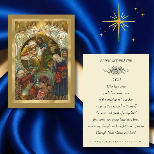  katholieke kerstviër Drie Wisemen Visitekaartje