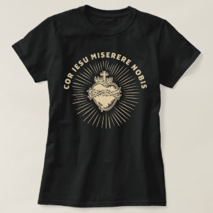 Katholieke Latijnse Mis Heilig Hart van Jezus T-shirt