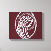 Katholieke Maagd Maria, kant Canvas Afdruk (Voorkant)