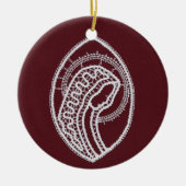 Katholieke Maagd Maria, kant Keramisch Ornament (Voorkant)