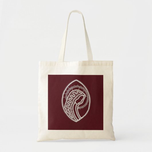 Katholieke Maagd Maria, kant Tote Bag (Voorkant)