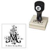 Katholieke Maagd Maria Marian symbool Rubberstempel (Gestempeld)