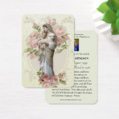 Katholieke Maagd Mary Funeral Prayer Memorial Card Visitekaartje (Bureau)