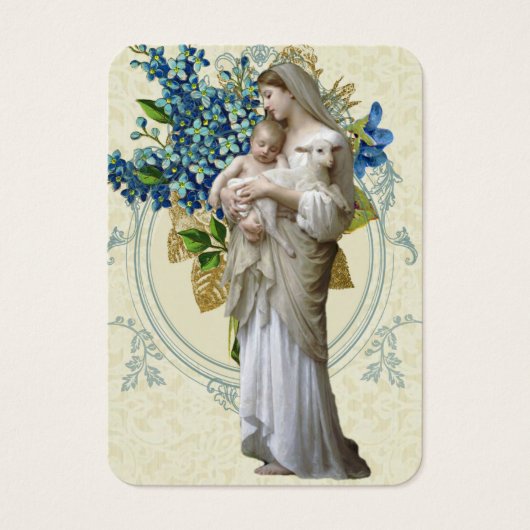 Katholieke Maagd Mary Funeral Prayer Memorial Card Visitekaartje (Voorkant)