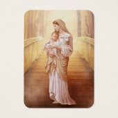 Katholieke Maagd Mary Funeral Prayer Memorial Card Visitekaartje (Voorkant)