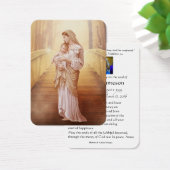 Katholieke Maagd Mary Funeral Prayer Memorial Card Visitekaartje (Bureau)