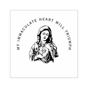 Katholieke Maagd Mary Jesus Religieuze Gebed Rubberstempel