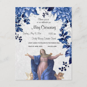 Katholieke Maagd Mary kan een religieus evenement Kaart