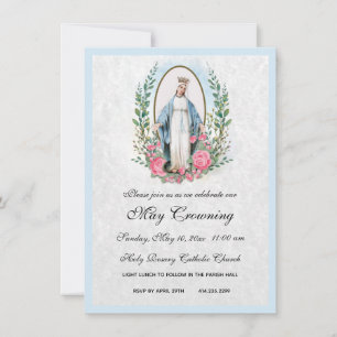Katholieke Maagd Mary kan een religieus evenement Kaart