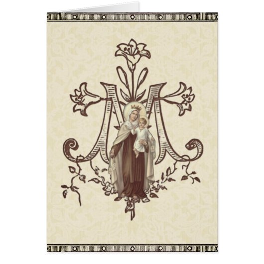 Katholieke Maagd Mary Mount Carmel Religieuze (Voorkant)