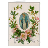 Katholieke Maagd Mary Religieuze begrafenis Dank u (Voorkant)