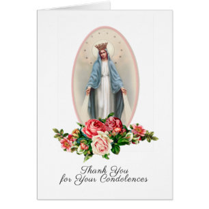 Katholieke Maagd Mary Religieuze begrafenis Dank u