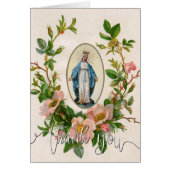 Katholieke Maagd Mary Religieuze begrafenis Dank u (Voorkant)