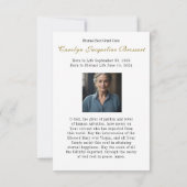 Katholieke Maria Begrafenis Gebed Kaart (Achterkant)