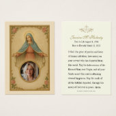 Katholieke Maria Begrafenis Gebed Memorial Kaart (Voorkant /achterkant)