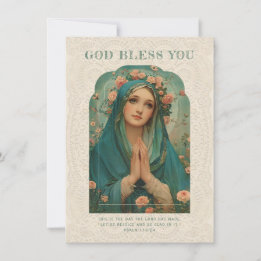 Katholieke Maria Religieuze Bloemen Vintage