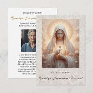 Katholieke Maria-rouwherdenking Gebedskaart RSVP Kaartje