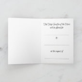 Katholieke mis herdenking met kruis rode roos kaart (Binnen)