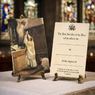 Katholieke Misintentie Jezus Heilige Kaarten Notitiekaartje