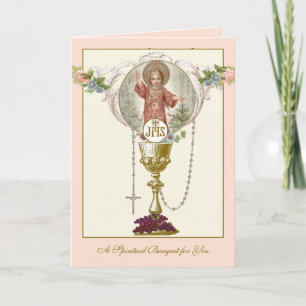 Katholieke Moederdag Spirituele boeketten Kaart